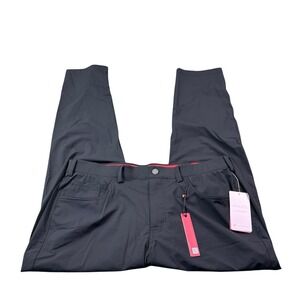 Redvanly Tuxedo Black Kent Men's Performance Golf Trouser Size XL NWT